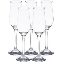 Pasabahce Prosecco/Champagneglazen - glas - set 18x stuks - 190 ml - Champagneglazen - thumbnail