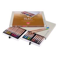 Bruynzeel design pastelpotlood box, 24 kleuren