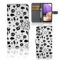 Telefoonhoesje met Naam Samsung Galaxy A32 4G Silver Punk Telefoonhoesje met Naam Samsung Galaxy A32 4G Silver Punk