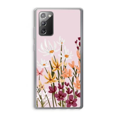 Painted wildflowers: Samsung Galaxy Note 20 / Note 20 5G Transparant Hoesje