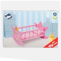 Small Foot houten poppenbed ster roze