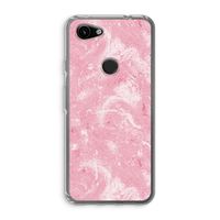 Abstract Painting Pink: Google Pixel 3a Transparant Hoesje
