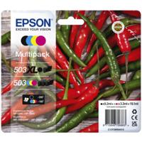 Inktcartridge epson 503xl/503 t09r94 zw+ 3 kleuren | 8 stuks