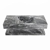 MONDIAZ ALAN-DLUX 100cm planchet Lava. Vrijhangende wastafel CLOUD midden 1 kraangat, kleur Lava.