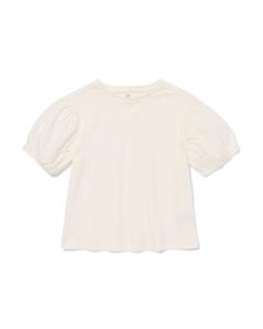 HEMA Kinder T-shirt Broderie Ecru (ecru)