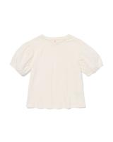 HEMA Kinder T-shirt Broderie Ecru (ecru)