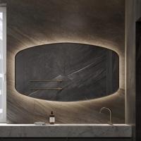 Spiegel Martens & Meijer Lissabon 100x70 Cm Met Indirecte Verlichting En Spiegelverwarming Mat Zwart Spiegel Martens & Meijer Lissabon 100x70 Cm Met Indirecte Verlichting En Spiegelverwarming Mat Zwart