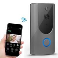 M2 720P Smart WIFI Video visuele deurbel ondersteuning voor mobiele telefoon tele-Monitoring & nachtzicht (grijs)