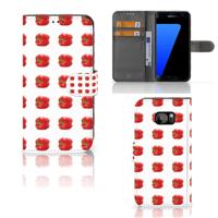 Samsung Galaxy S7 Edge | Book Cover | Paprika Red