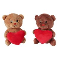 Take Me Home knuffel pluche - beer met hart, 15cm
