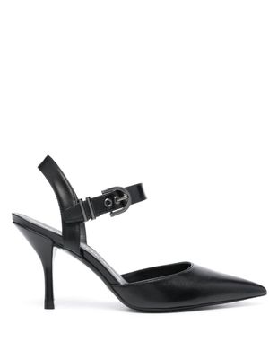 Stuart Weitzman escarpins en cuir 85 mm à bout pointu - Noir