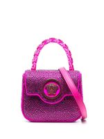 Versace mini sac La Medusa à ornements en cristal - Rose - thumbnail