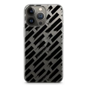 Zwarte vegen: iPhone 13 Pro Transparant Hoesje