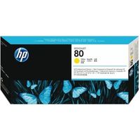 HP 80 gele DesignJet printkop en printkopreiniger - thumbnail