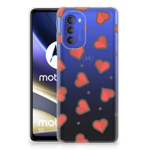 Motorola Moto G51 5G TPU bumper Hearts