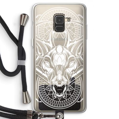 Oh Deer: Samsung Galaxy A8 (2018) Transparant Hoesje met koord