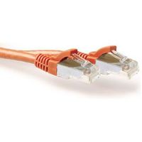 ACT Oranje 5,00 meter SFTP CAT6A patchkabel snagless met RJ45 connectoren - thumbnail