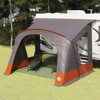 Caravan Tent 5-Person Grijs en Oranje 410 x 275 x 245 cm