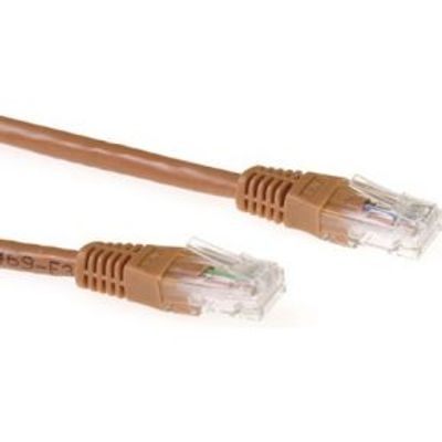 ACT Bruin 5 meter U/UTP CAT6A patchkabels met RJ45 connectoren
