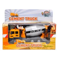 Kids Globe Pull back cementwagen met licht & geluid