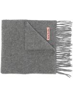 Acne Studios écharpe en laine à franges - Gris - thumbnail