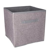 Kast opberg/opruim mand - grijs - 30 x 30 x 30 cm