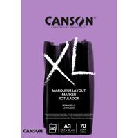 Markerpapier Canson XL Marker 100vel 70gr A3 extra wit