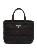 Prada sac cabas Re-Nylon à design matelassé - Noir