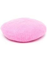 GANNI bonnet en maille fine - Rose