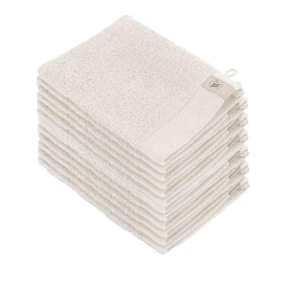 Walra Soft Cotton Washandjes 15 x 21 550gram Kiezel Grijs - 12 stuks