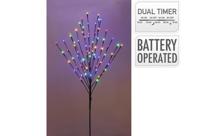 Verlichte boom op prikker 110 cm multi colour Verlichte boom op prikker 110 cm multi colour