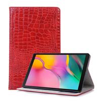 Krokodil textuur horizontale Flip lederen case voor Galaxy tab A 10 1 (2019) T510/T515 met houder & kaartsleuven & portemonnee (rood)