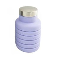 Draagbare silicone water fles intrekbare vouwen koffie fles buiten reizen drinken Sport Drink ketel capaciteit: 500ml (paars)