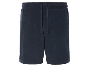 LIVERGY Badstof heren short (Marineblauw, L)