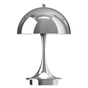 Louis Poulsen Panthella tafellamp V3 Ø16 LED oplaadbaar Chrome