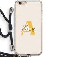 Amber Script: iPhone 6 PLUS / 6S PLUS Transparant Hoesje met koord