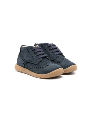 MONTELPARE TRADITION bottines en daim à détails de perforations - Marron