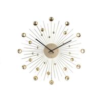 Wandklok Sunburst Groot Goud