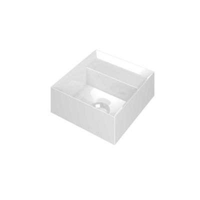 INK Vice Fontein - 27x27x9cm - 0 kraangaten - polystone wit glans 3404210