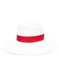 Borsalino chapeau en paille tressée - Blanc