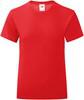 Fruit Of The Loom F131K Girls Iconic T - Red - 104