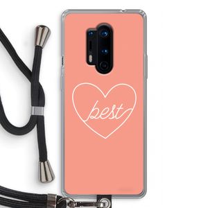 Best heart: OnePlus 8 Pro Transparant Hoesje met koord