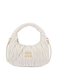 Miu Miu mini sac porté épaule Wander matelassé - Blanc