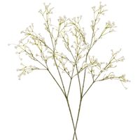 5x stuks kunstbloemen Gipskruid/Gypsophila takken gebroken wit 60 cm