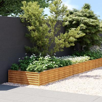 Plantenbak verhoogd 770x100x36 cm cortenstaal