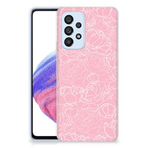 Samsung Galaxy A53 5G TPU Case White Flowers