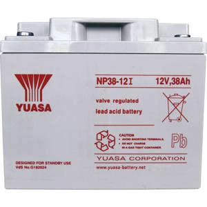 Yuasa NP38-12 Loodaccu 12 V 38 Ah Loodvlies (AGM) (b x h x d) 197 x 170 x 165 mm M5-schroefaansluiting Onderhoudsvrij, VDS-certificering