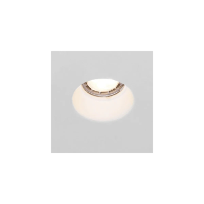Gips inbouwspot rond randloos GU10 fitting 133mm