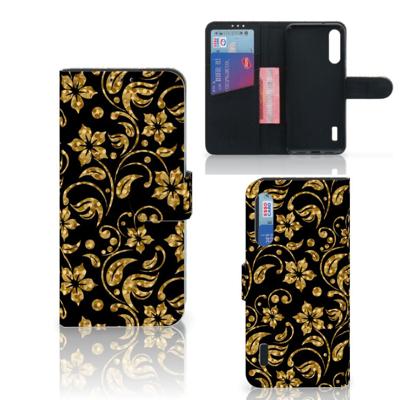 Xiaomi Mi A3 Hoesje Gouden Bloemen Xiaomi Mi A3 Hoesje Gouden Bloemen