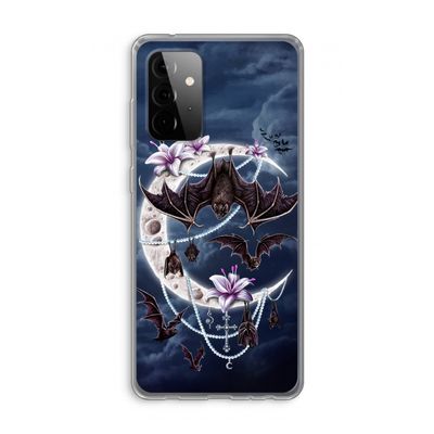 Vleermuizen Maan: Samsung Galaxy A72 Transparant Hoesje